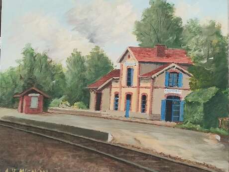 L'arrivée du train à Maël-Carhaix