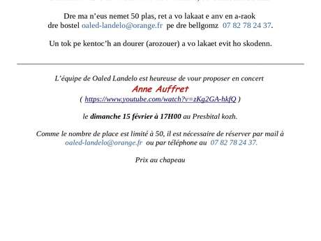 Concert de Anne Auffret