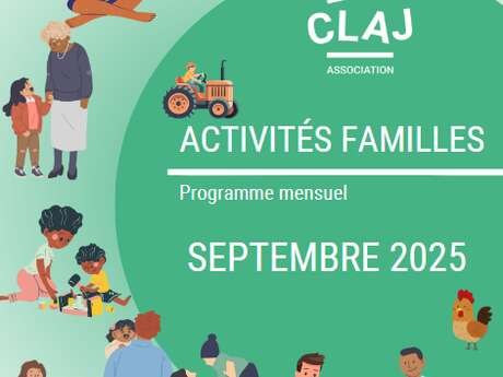 CLAJ : Programme pour Adultes et familles Septembre 2025