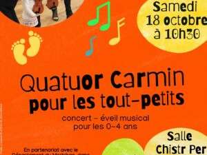 Quatuor Carmin, spectacle pour les tout-petits