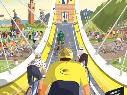 Arrivée de la 7ème étape du Tour de France