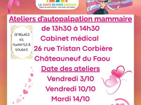 Ma ville en rose pays dardoup: ateliers d'autopalpation mammaire