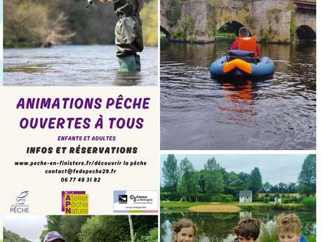 Animations Pêche: pêche de la truite sur l'Aulne rivière