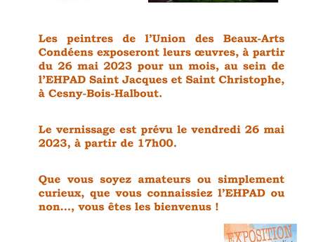 Exposition des peintres amateurs de l'Association UBAC (Union des Beaux-Arts)
