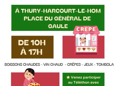 Téléthon: Vin chaud, crêpes et tombola