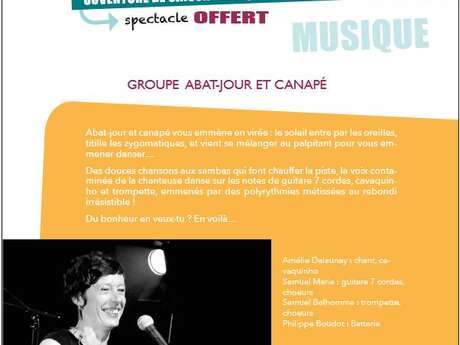 CONCERT GROUPE ABAT-JOUR ET CANAPÉ