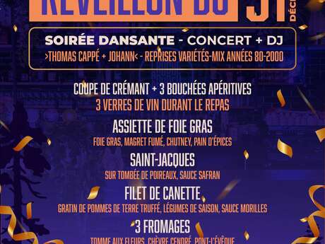 Réveillon du 31 décembre à la Roche à Bunel