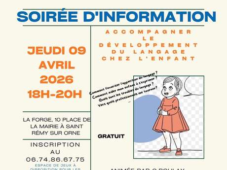 Soirée d'information accompagner le langage chez l'enfant