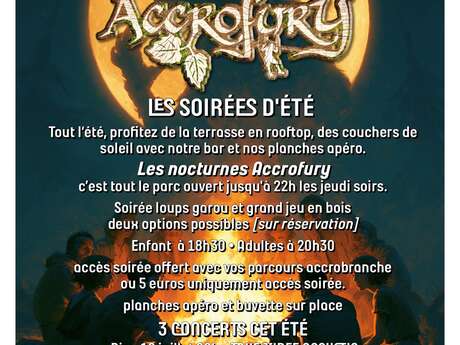 Soirées d'été à Accrofury
