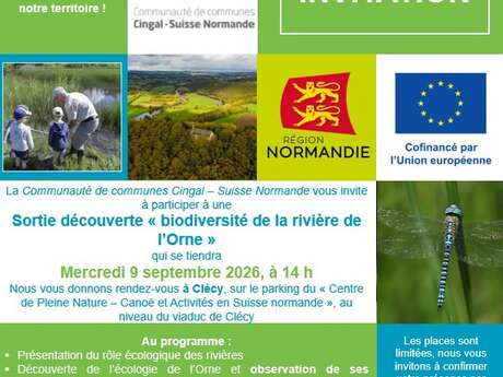 Sortie découverte "Biodiversité de la rivière de l'Orne"