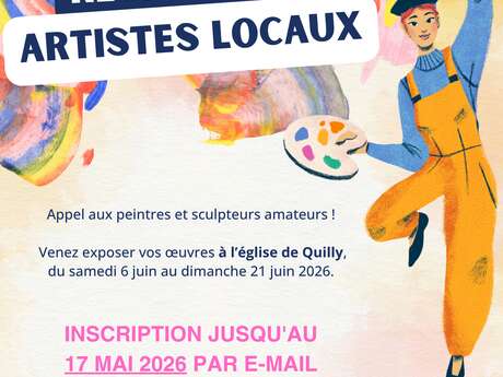 Exposition des artistes locaux 2026 à l’église de Quilly – Appel à candidatures