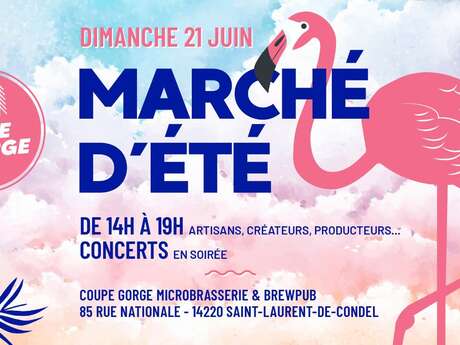 Marché de l'été à la Brasserie Coupe Gorge