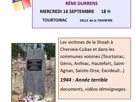 Conférence « La Shoah au pays de Hautefort »