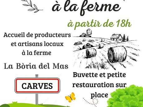 Terre en vert marché à la ferme La Boria del mas