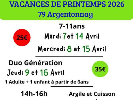 Atelier poterie - Enfant de 7 à 11 ans