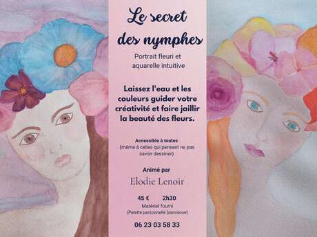 Atelier - Portrait fleuri et aquarelle intuitive