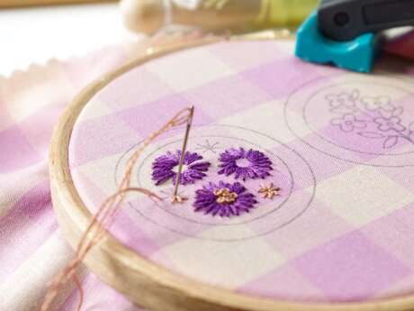 Atelier - Badge fleuri