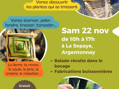 Vannerie buissonnière: balade et fabrication Vannerie buissonnière: balade et fabrication