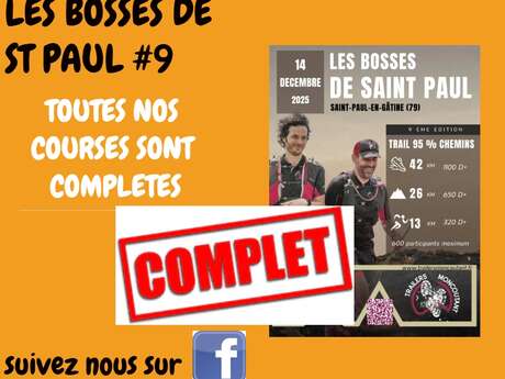 Trail - Les Bosses de St Paul - COMPLET