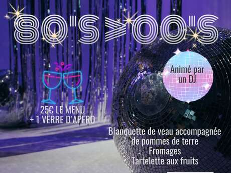 Soirée années 80 à 2000