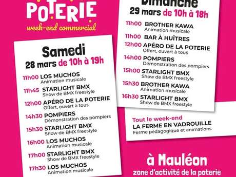Week-end commercial - La Poterie