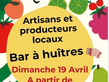 Marché et bar à huîtres