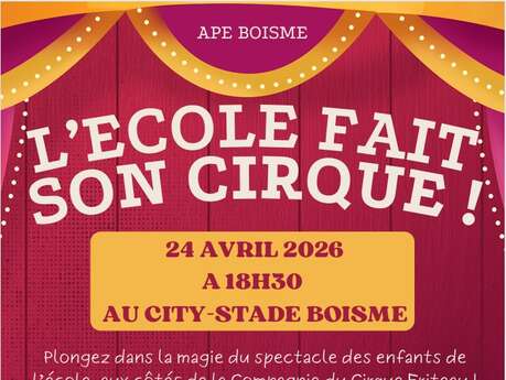 Spectacle avec les enfants et la Compagnie du cirque Friteau