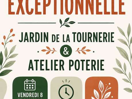 Portes ouvertes au Jardin de la Tournerie et  à l'Atelier Poterie C'DECO'LOMBINS