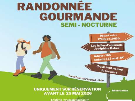Randonnée gourmande semi-nocturne