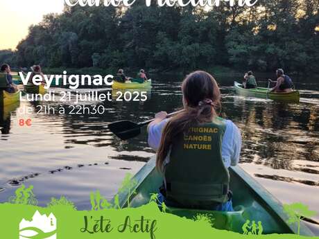 ÉTÉ ACTIF : Canoë Nocturne à Veyrignac