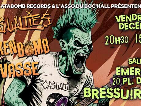 Concerts The Casualties + Broken Bomb + Pavasse