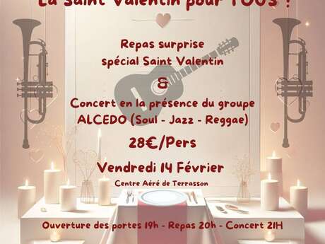 Repas surprise spécial Saint Valentin