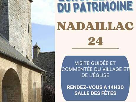 Journées Européennes du Patrimoine : Visite guidée du village et de l’église de Nadaillac