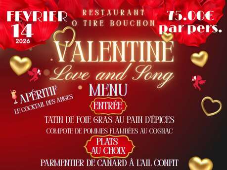 Restaurant O Tire Bouchon : valentine love and song