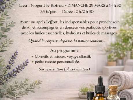 Aromathérapie - La trousse d'huiles essentielles pour les sportifs