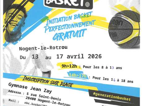 Stage d'initiation et perfectionnement au Basket