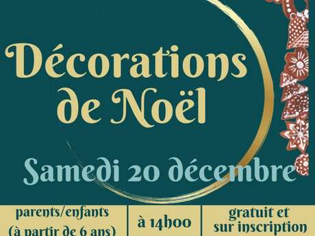 Atelier créatif - Décorations de Noël