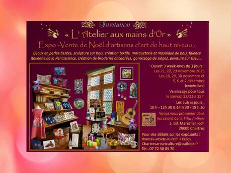 Expo-vente de Noël d'artisans d'art "L'Atelier aux mains d'Or"