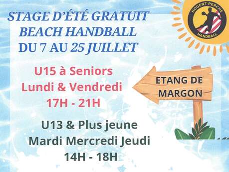 Stage d'été gratuit Beach Handball