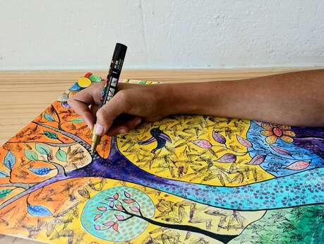 Ateliers de dessin et couleurs :  le motif et sa répétition décorative