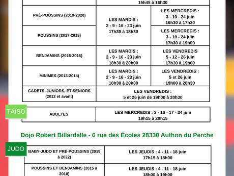 Portes ouvertes judo & taïso