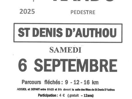 Rando pedestre - Saint Denis d'Authou