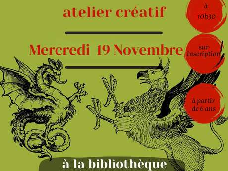 Atelier créatif "Animaux fantastiques" Atelier créatif "Animaux fantastiques"