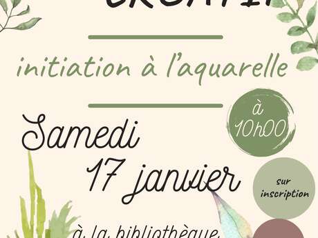 Atelier créatif - Initiation à l'aquarelle