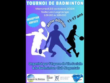 Tournoi de badminton à l'Espace de Vie Sociale