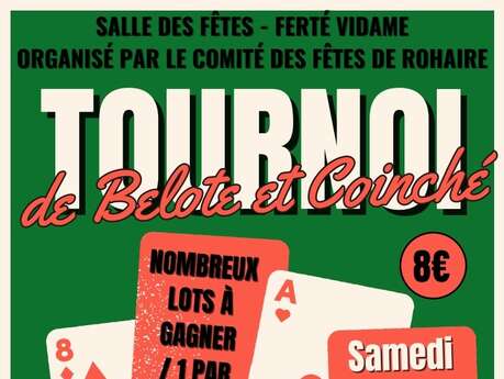Tournoi de belote et coinché Tournoi de belote et coinché