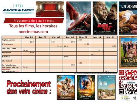 Programme cinéma du 5 au 11 mars  mars