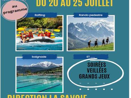 Séjour été pour les 12/17 ans