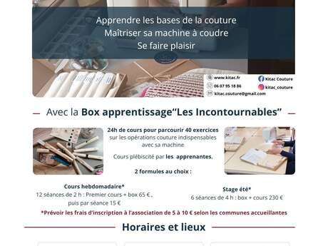 Cours de couture Cours de couture