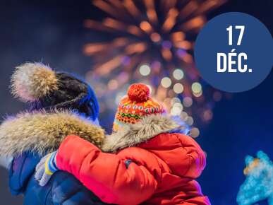 Feu d'artifice de Noël